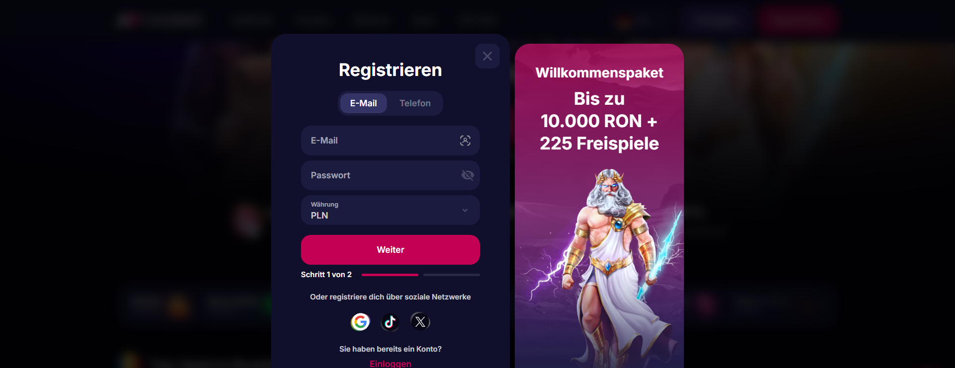 NV Casino Registrierung